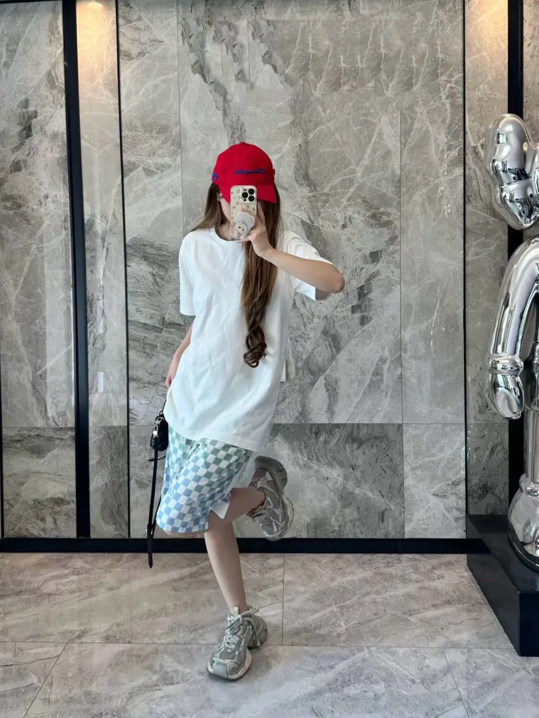 Louis Vuitton/Louis Vuitton gradient checkerboard shorts